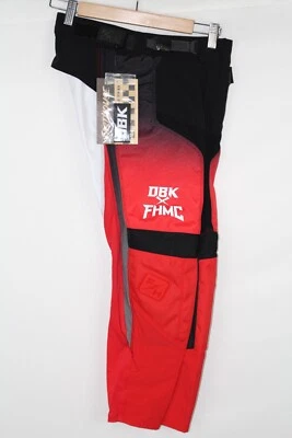 Calça de Motocross Fasthouse Grindhouse Twitch Juvenil Preta Vermelha 4269 - Imagem 1 de 4