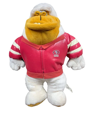 2001 NFL San Francisco 49er’s Play by Play 21" RARE White Gorilla Plush with tag Cover