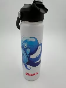 Insulated Water Bottle with Straw Lid 24 Oz Stainless Steel Vacuum Metal Branded - Picture 1 of 4