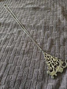 Gorham 1985 Silver Christmas Tree Ornament Necklace 29" - Picture 1 of 6