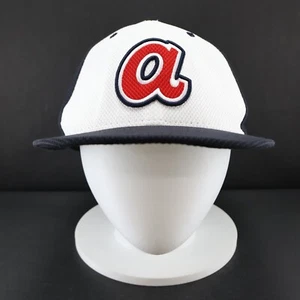 Atlanta Braves MLB Hat Retro Logo New Era Authentic Collection Fitted 7 5/8 - Picture 1 of 4
