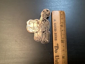 Vintage 925 Sterling Silver Garfield Pin Brooch Garfield The Cat Jim Davis - Picture 1 of 5