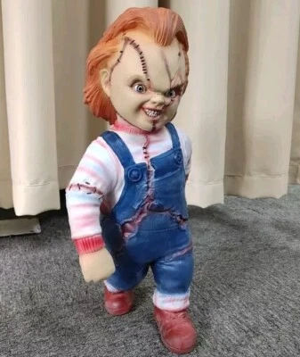 CHUCKY ACTION FIGURE 45CM DOLL CHILD'S PLAY HORROR CULT MOVIE STATUE COLLECTION  - Immagine 1 di 4
