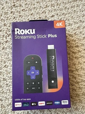 Reproductor multimedia Roku 3830R Streaming Stick Plus 4K UHD con control remoto por voz - Modelo 2025 Foto 1 de 4