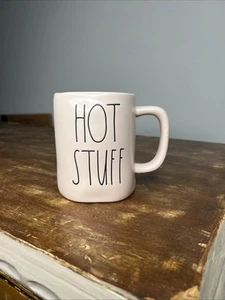 “HOT STUFF” Rae Dunn by Magenta Light Pink Coffee Mug - Picture 1 of 7