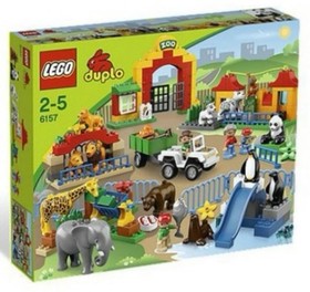 2012 LEGO Duplo Set 6157 BIG ZOO Complete Set Animals & People 147 pcs Ages 2-5