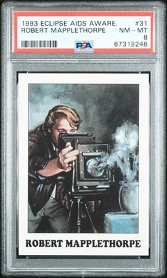 1993 Eclipse Aids Awareness #31 Robert Mapplethorpe PSA 8 NM-MT -- None Higher - Image 1 of 2
