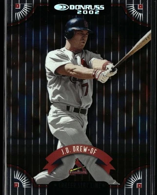 J.D. Drew 2002 Donruss #136 Stat Line Career #/234 St. Louis Cardinals - Image 1 of 2