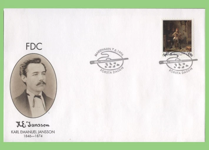 Aland 1996 Karl Jansson First Day Cover - Image 1 of 1
