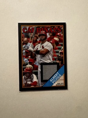 Коллекционная карта 2023 Topps серия 2 Albert Pujols /199 черная игровая б/у реликвия - Изображение 1 из 3