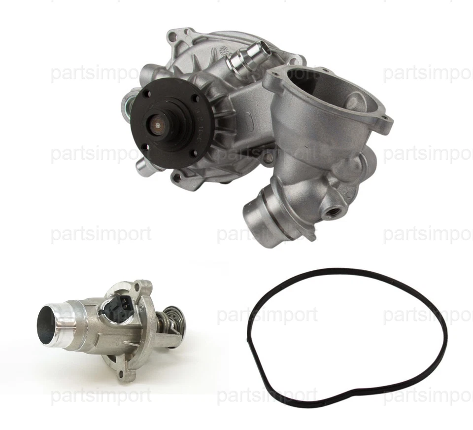 Bomba de agua + termostato de refrigerante con carcasa y junta tórica para BMW 545i 745Li X5 Foto 1 de 1