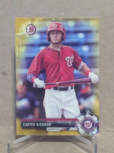 2017 Bowman Draft Gold #40/50 Carter Kieboom - Picture 1 of 2
