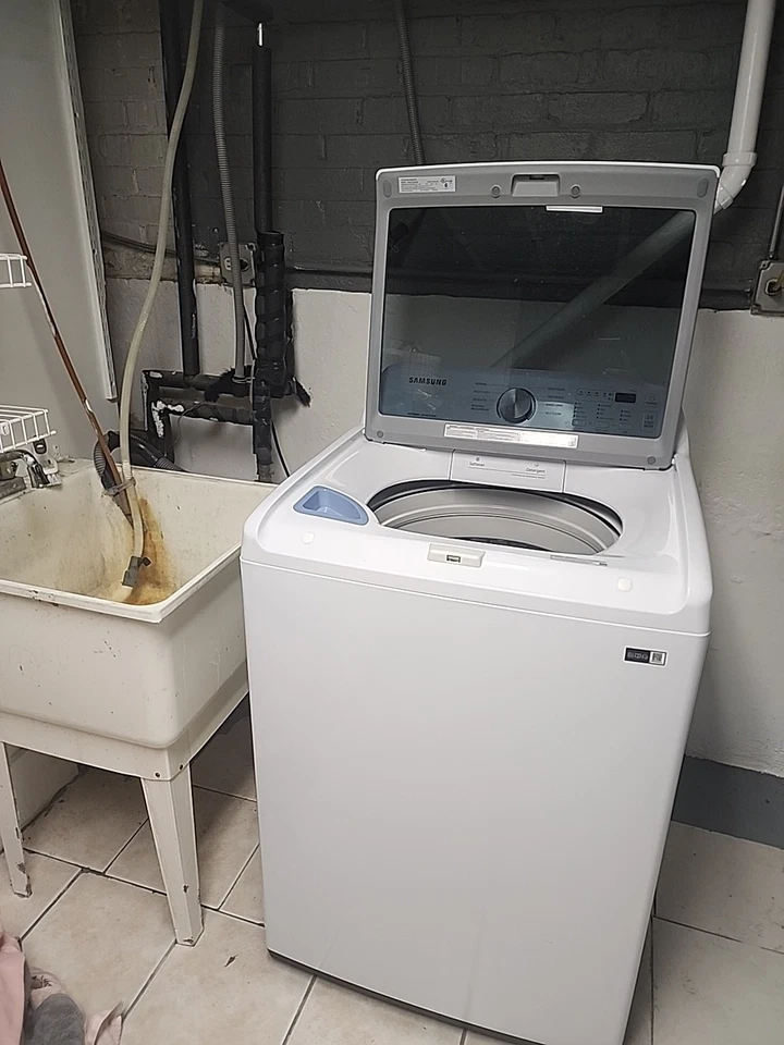 Samsung Washer Model DVG45T3200W And Samsung Dryer Model WA45T3200AW (Gas) - Image 1 of 4