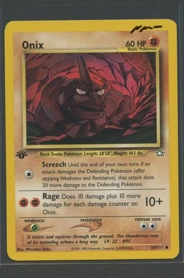 Onix 1. Edition | Neo Genesis 69/111 | Pokemon Karte EN NM- 2000 WOTC - Bild 1 von 3
