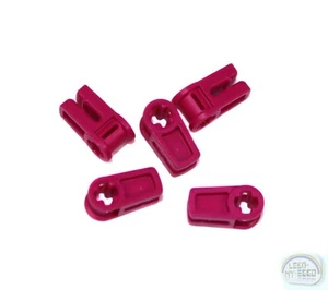 LEGO Technic - 5 x Clip de alambre con agujero de eje - Magenta - Nuevo - (49283, EV3) - Imagen 1 de 3