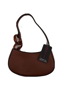 Contemporary Baguette, Handbag, Brown, Eco Friendly
