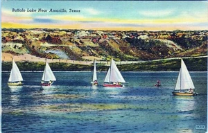 Buffalo Lake Amarillo Texas Postkarte unbesendet - Bild 1 von 2