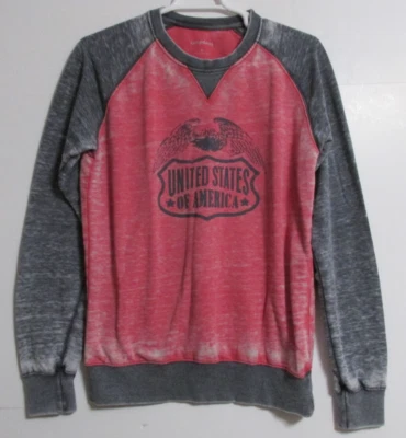 Adult Camp David United States of America Burnout Style Sweatshirt Men's Size LG - Image 1 of 4