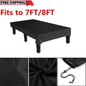 7ft/8ft/9ft Outdoor Pool Snooker Billiard Table Cover Polyester Waterproof Cap - Picture 1 of 12