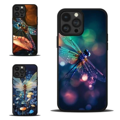 Holographic Dragonfly Covers For iPhone 6 7 8 11 12 13 14 15 pro max - Image 1 of 4