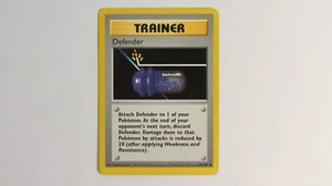 1999 Vintage Pokemon Base Set Shadowless DEFENDER 80/102 Uncommon Excellent Cond - Picture 1 of 2