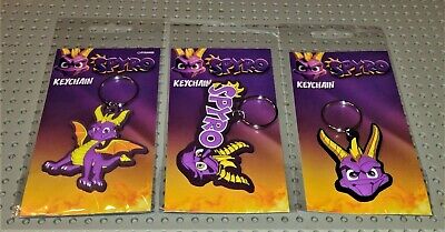 SPYRO The Dragon 2D Chibi Rubber Keyrings  Choose From List. New Sealed • 6.63$