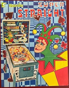 1977 Sonic Super Straight Original Flipper Flyer - Bild 1 von 2