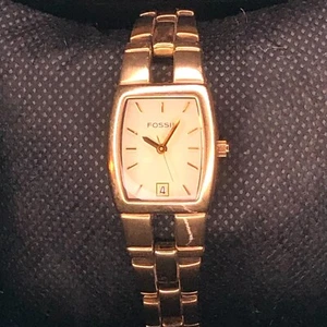 Fossil F2 ES 1103 Ladies Quartz Wrist Watch New Battery, Excellent Condition - Picture 1 of 6