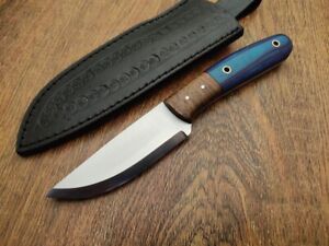8.5 Custom Made 1095 Steel Scandi Grind Survival Camping Hunting Knife|Doveknife