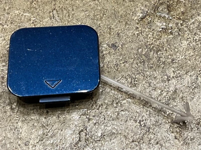 BMW E38 1995-2001 740i 740iL 750iL Biarritz Blue Front Bumper Tow Hook Cover - Image 1 of 2