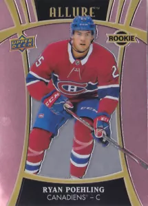 19-20 Upper Deck Allure Ryan Poehling Rookie PINK DIAMOND SP Canadiens 2019 - Picture 1 of 1
