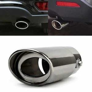 63mm Embout Tuyau Pot d'echappement Acier Inoxydable Universel pour Audi Opel MS - Imagen 1 de 9