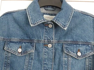 M&S Per Una Denim Trucker Jacket UK 10 UK 12 - Picture 1 of 9