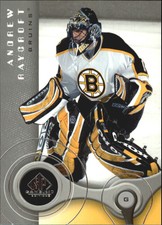 2005-06 SP Game Used Boston Bruins Hockey Card #10 Andrew Raycroft