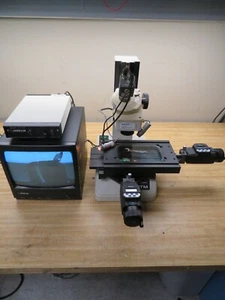 MITUTOYO 4x2" Toolmaker Microscope Monocular, 2X w/ Micrometer Heads PX15 - Picture 1 of 7