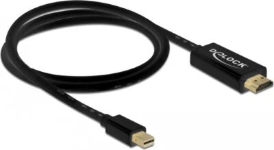 DeLOCK Adapterkabel miniDP Stecker   HDMI-A Stecker, schwarz - Bild 1 von 2