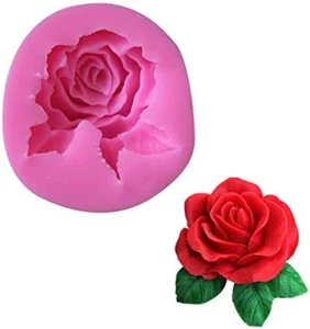 3D Rose Flower Shape Silicone Soap Mold Form Chocolate Cake Mold Handmade Diy Ca - Picture 1 of 12