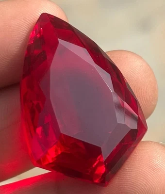 AAA+ Large Red Ruby Fancy Cut 108.50 Ct. Huge Loose Gemstone Gift for Women/Her - Image 1 of 4