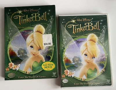SEALED Tinker Bell (DVD, 2008, w/Slipcover) Walt Disney Peter Pan Animated - Image 1 of 2