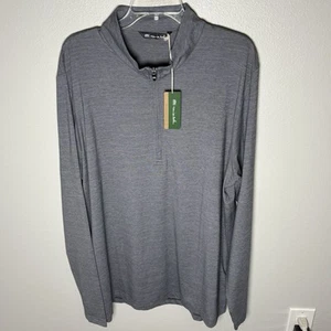 NWT Travis Mathew Performance Golf 1/4 Zip Pullover Mens XXL Havasu 2.0 Gray - Picture 1 of 10