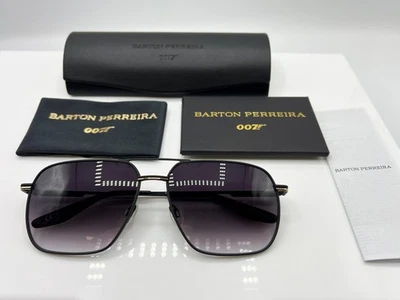 Mens Titanium Sunglasses BARTON PERREIRA 007 Legacy Black - New - RRP = £499.00 - Image 1 of 4