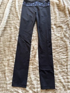 Lululemon Skinny Groove Pant Black Stained Glass Love Nightfall SZ 6 - Picture 1 of 12