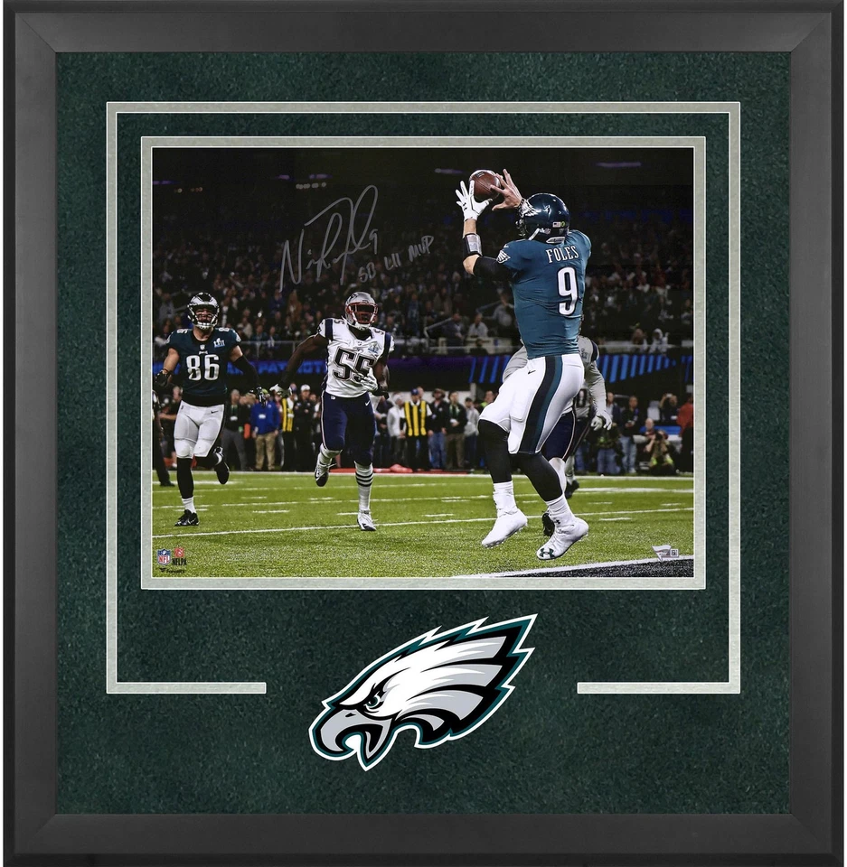 Nick Foles Eagles SB LII Champ FRMDSigned 16x20 Philly Special TD Captura Fotos Ins Foto 1 de 1