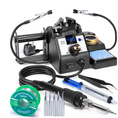 YIHUA 926LED-IV 60W Lötstation 90~480°C lötkolben set mit 2 aufsteckbaren hel... - Bild 1 von 4