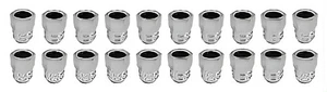 1967-70 GTO LEMANS & FIREBIRD RALLY II LUG NUTS,COMPLETE SET, BLACK - Picture 1 of 1