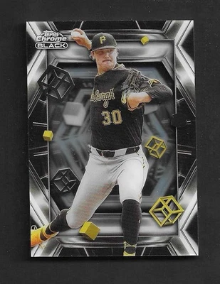 PAUL SKENES 2025 Topps Cromo Negro Profundidades de Oscuridad CASO HIT SSP Piratas Foto 1 de 2