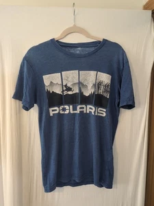 *Distressed* Maglietta Y2K Polaris blu petto 35" - Foto 1 di 4