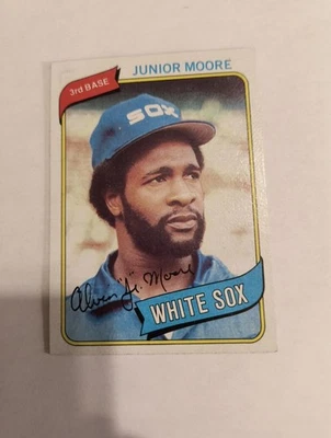 JUNIOR MOORE 1980 TOPPS #186 FREE SHIPPING  - Image 1 of 2