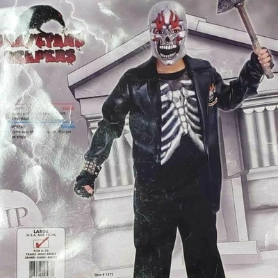 Disfraz de Halloween Espeluznante para Segadores de Cementerios NIÑOS GRANDES (TALLA 12 - 14), NUEVO Foto 1 de 4