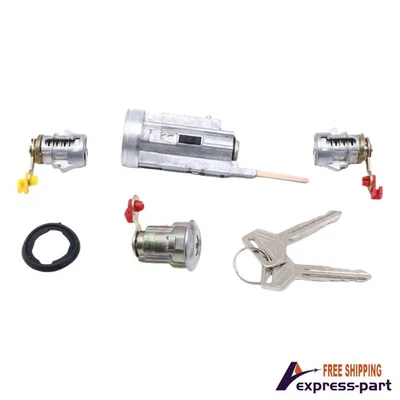 Cerradura de maletero de puerta de cilindro de encendido (izquierda+derecha) con 2 llaves para Toyota Corolla 1987-92 Foto 1 de 4